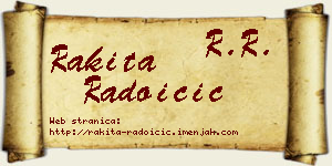 Rakita Radoičić vizit kartica